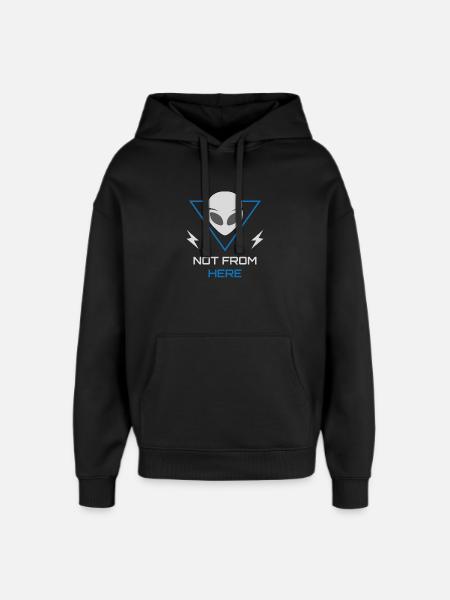 Alien UFO Sci-Fi Outsider - Oversized Unisex Hoodie von Stanley/Stella - Schwarz