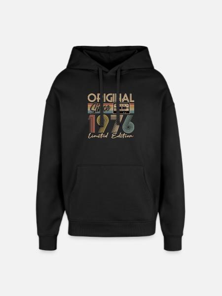 50th birthday, 50 years - Oversized Unisex Hoodie by Stanley/Stella - black