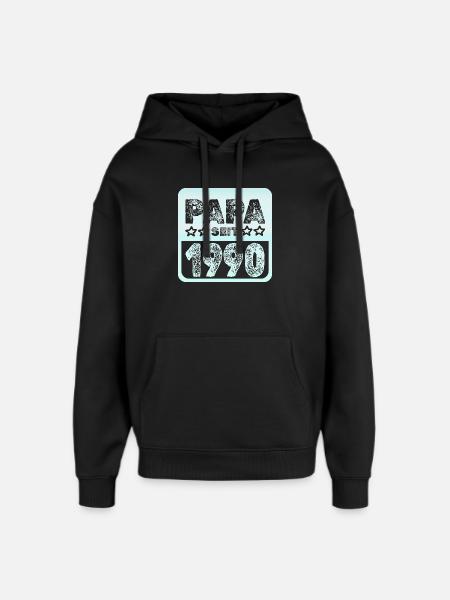 Spruch 1990 - Oversized Unisex Hoodie von Stanley/Stella - Schwarz