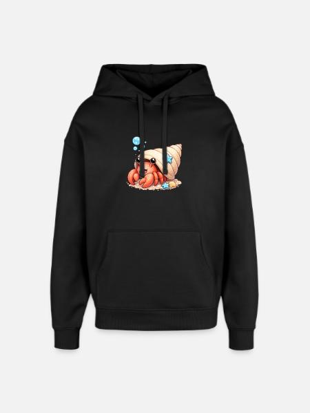Cancer - Oversized Unisex Hoodie by Stanley/Stella - black