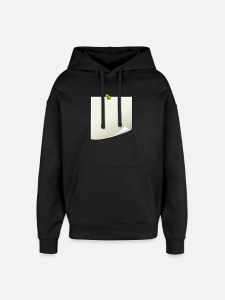 Post-it Zettel - Oversized Unisex Hoodie von Stanley/Stella - Schwarz
