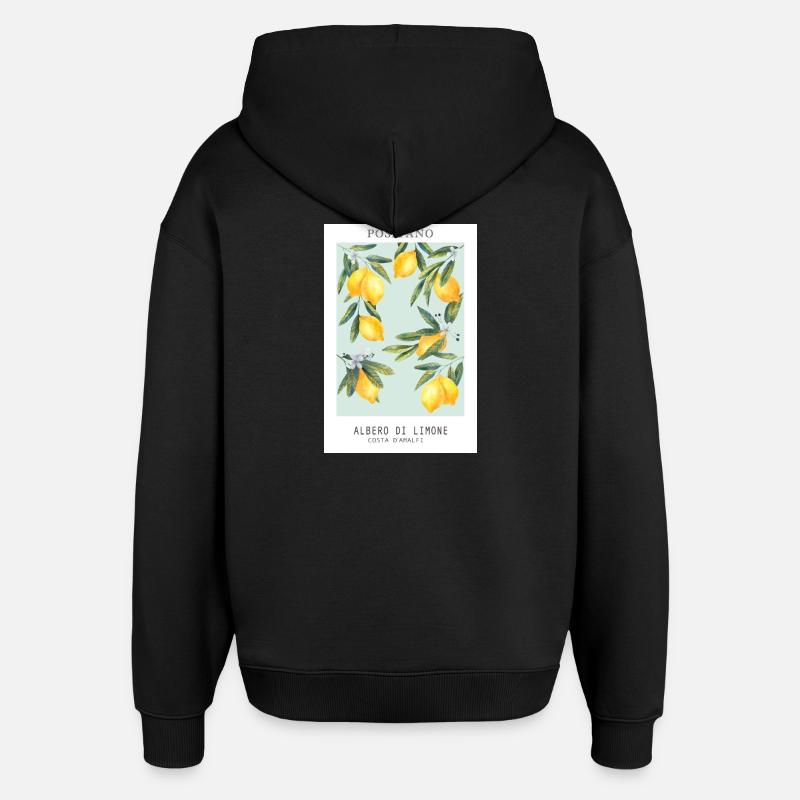 Citrons - Sweat à capuche unisexe Stanley/Stella Oversized - noir