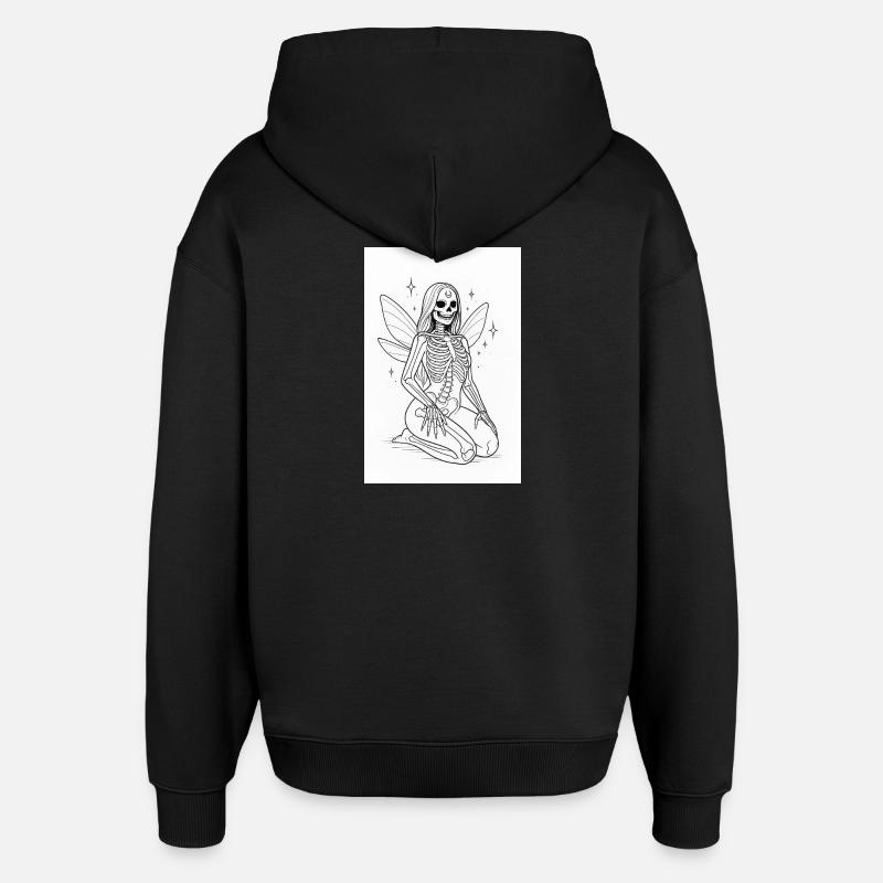 Magic Skeleton with Wings - Oversized Unisex Hoodie by Stanley/Stella - black