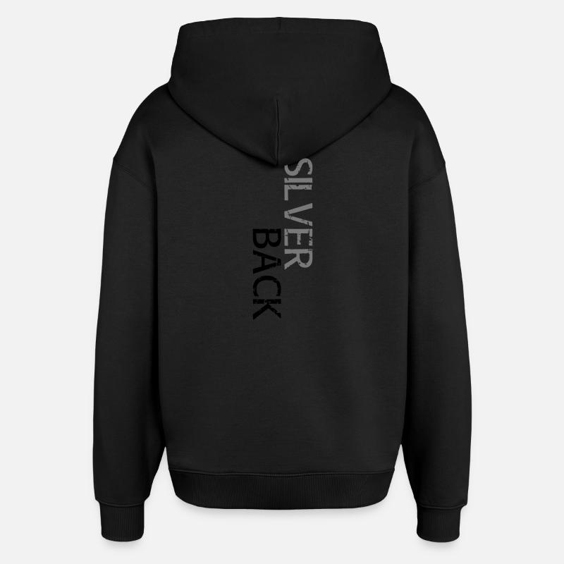 SILVERBACK (en décalage) - Sweat à capuche unisexe Stanley/Stella Oversized - noir