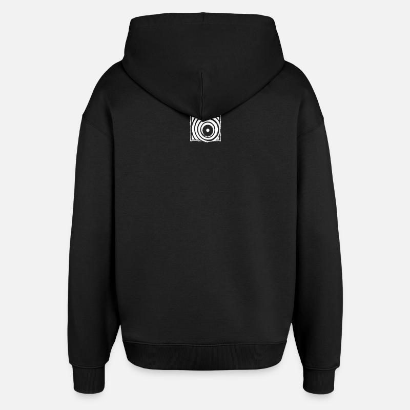 Circle Bass Logo - Sweat à capuche unisexe Stanley/Stella Oversized - noir