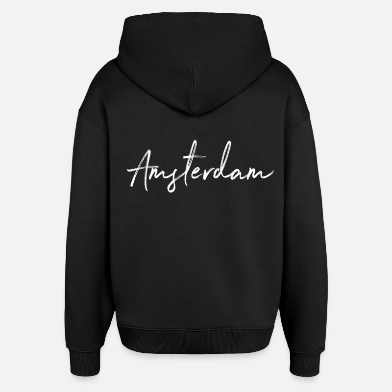 Amsterdam - Sweat à capuche unisexe Stanley/Stella Oversized - noir