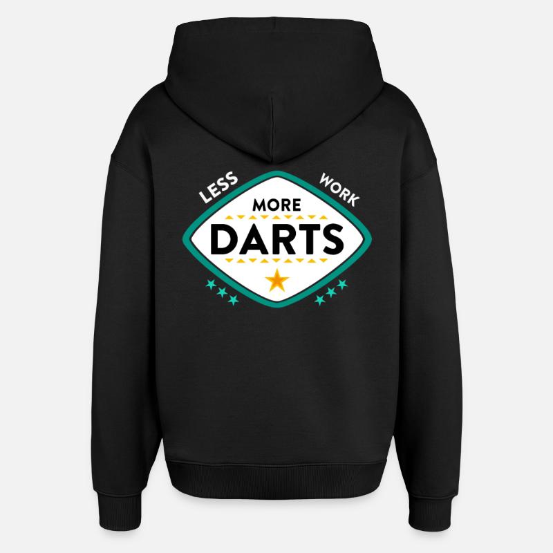 jeu de fléchettes - Sweat à capuche unisexe Stanley/Stella Oversized - noir