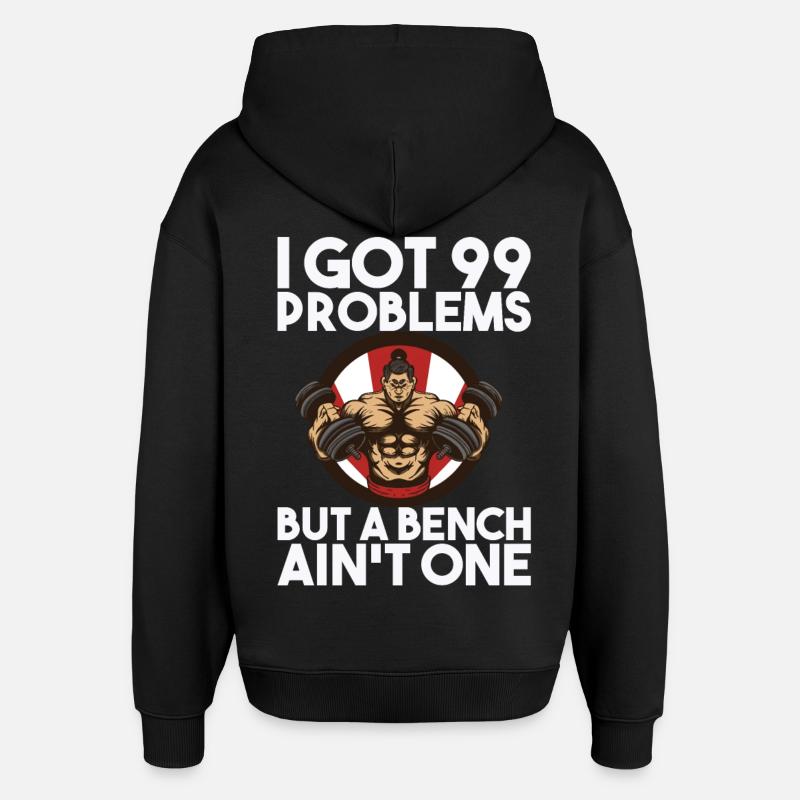 Workout - Oversized Unisex Hoodie von Stanley/Stella - Schwarz