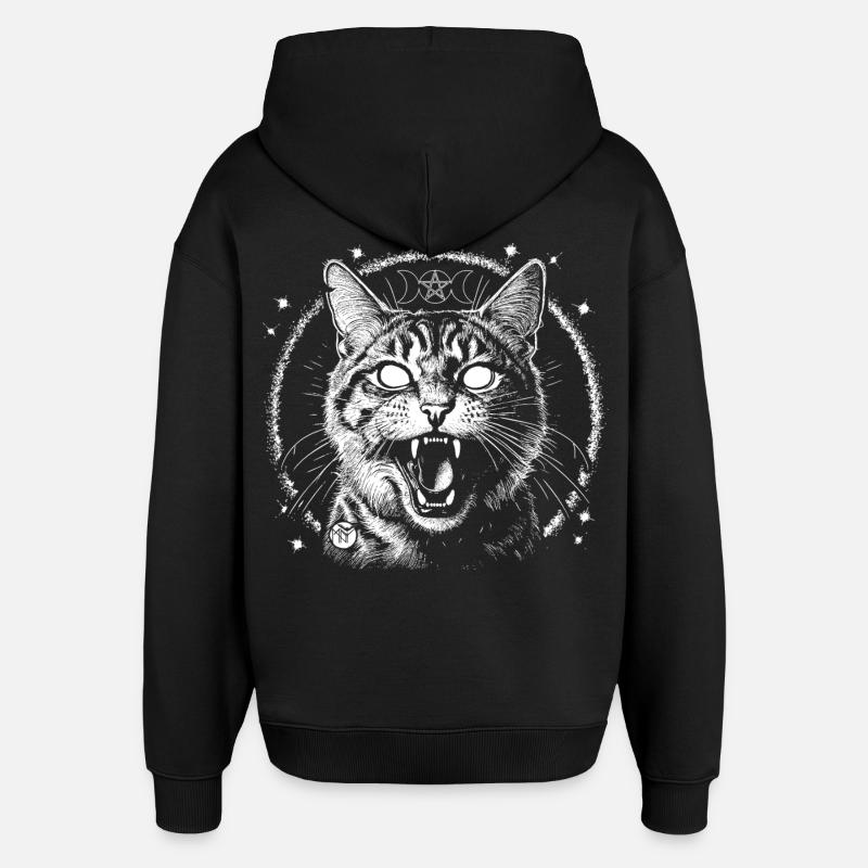 Tigré ensorcelé - Sweat à capuche unisexe Stanley/Stella Oversized - noir