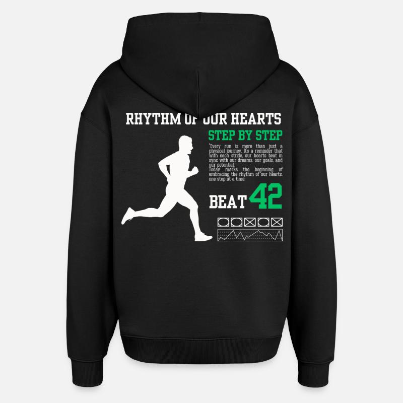 Step by Step Beat 42 - Oversized Unisex Hoodie by Stanley/Stella - black