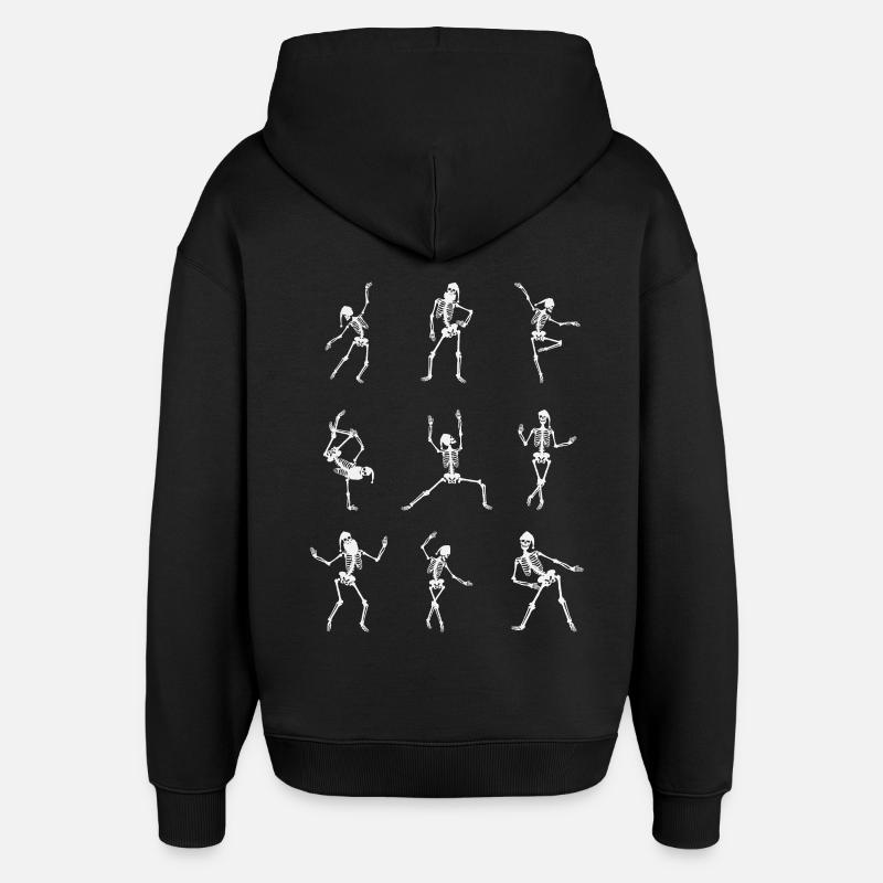 Silhouettes de danse dynamiques - Sweat à capuche unisexe Stanley/Stella Oversized - noir