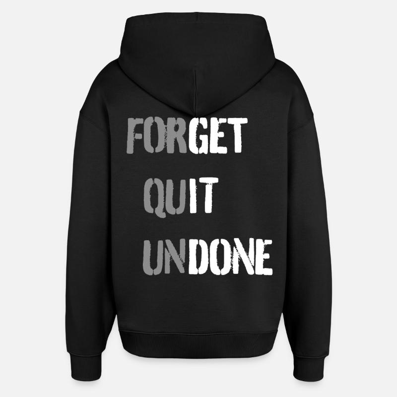 Faites-le – slogan motivationnel, positif, audacieux - Sweat à capuche unisexe Stanley/Stella Oversized - noir