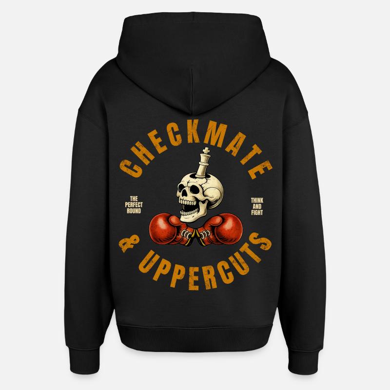 Checkmate & Uppercuts  - Sweat à capuche unisexe Stanley/Stella Oversized - noir