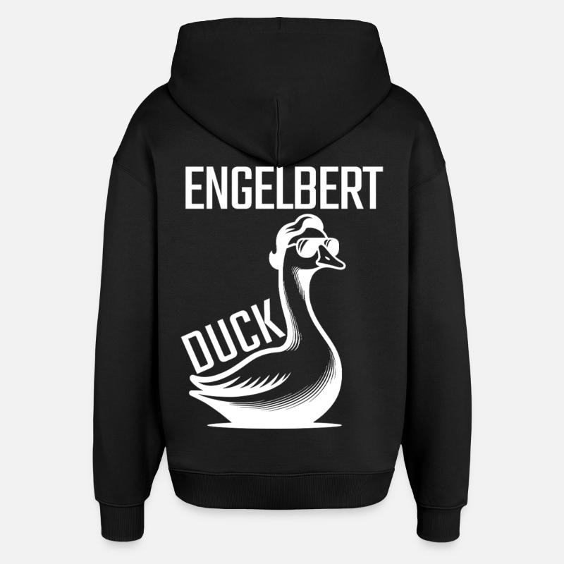Engelbert Duck  - Oversized Unisex Hoodie von Stanley/Stella - Schwarz