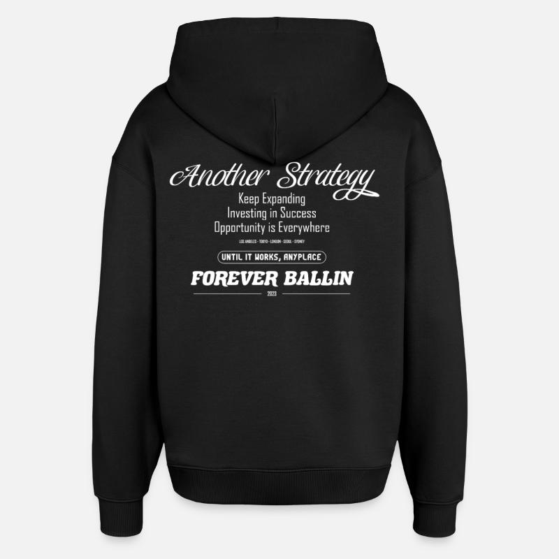 Another Strategy Forever - Oversized Unisex Hoodie von Stanley/Stella - Schwarz