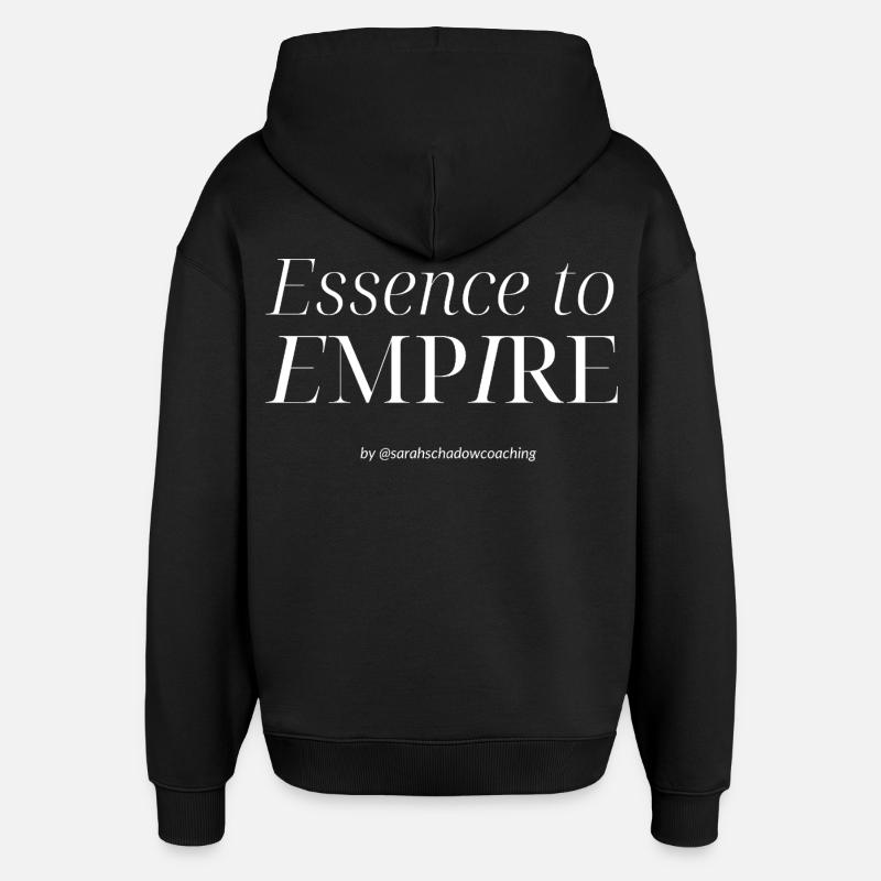 Essence à Empire - Sweat à capuche unisexe Stanley/Stella Oversized - noir