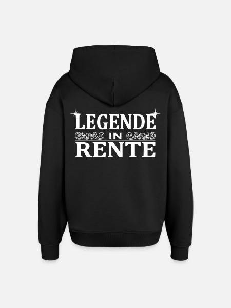 Legende in Rente Ornament - Oversized Unisex Hoodie von Stanley/Stella - Schwarz