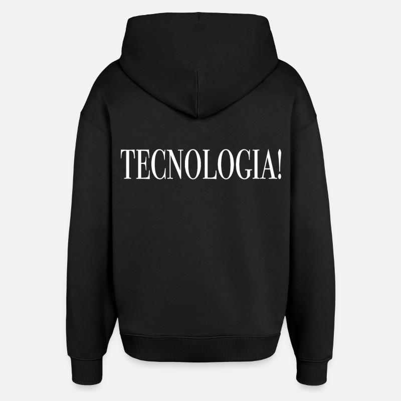 Tecnologia - Sweat à capuche unisexe Stanley/Stella Oversized - noir