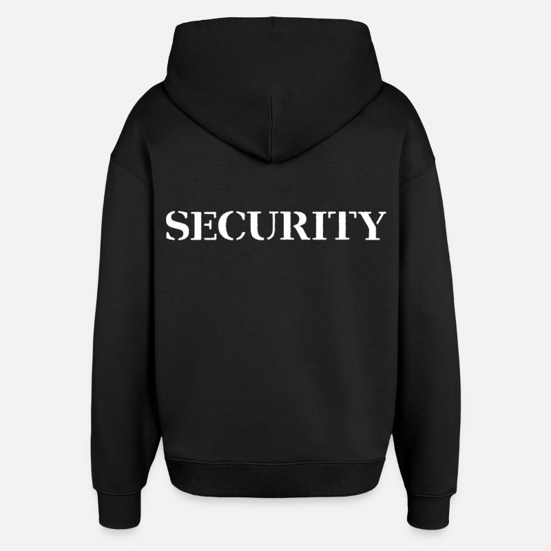 Security - Sweat à capuche unisexe Stanley/Stella Oversized - noir