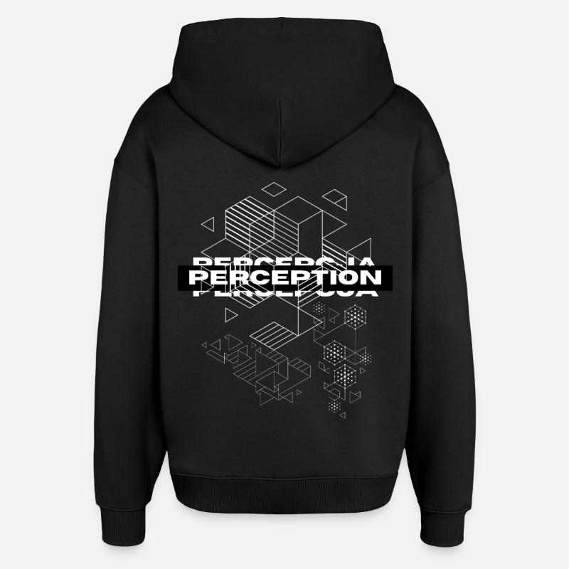 Perception Geometry Mystique - Oversized Unisex Hoodie by Stanley/Stella - black