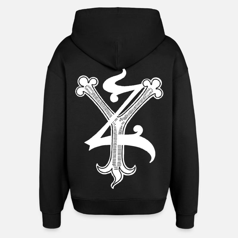 Buchstaben YZ Rapp art - Oversized Unisex Hoodie von Stanley/Stella - Schwarz