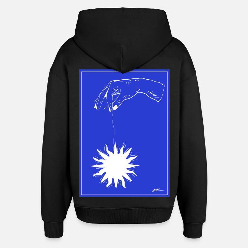 briller - Sweat à capuche unisexe Stanley/Stella Oversized - noir