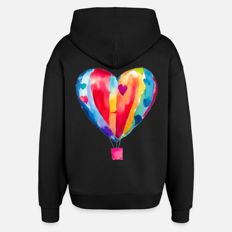 Ballon - Sweat à capuche unisexe Stanley/Stella Oversized - noir