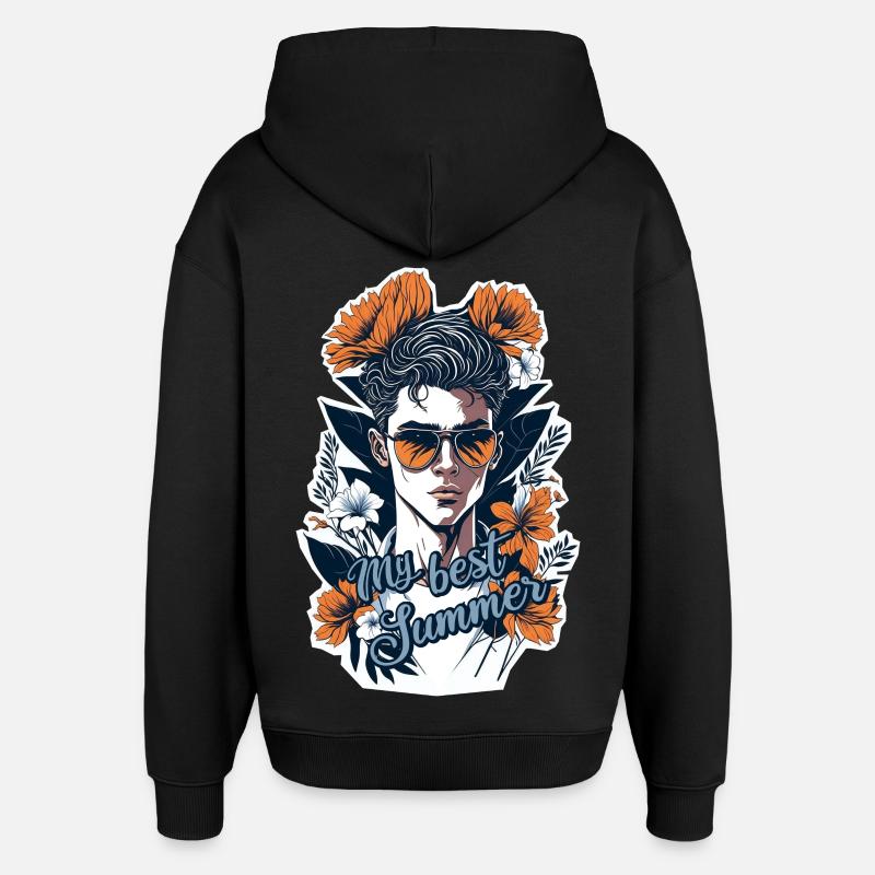 My best summer - Sweat à capuche unisexe Stanley/Stella Oversized - noir