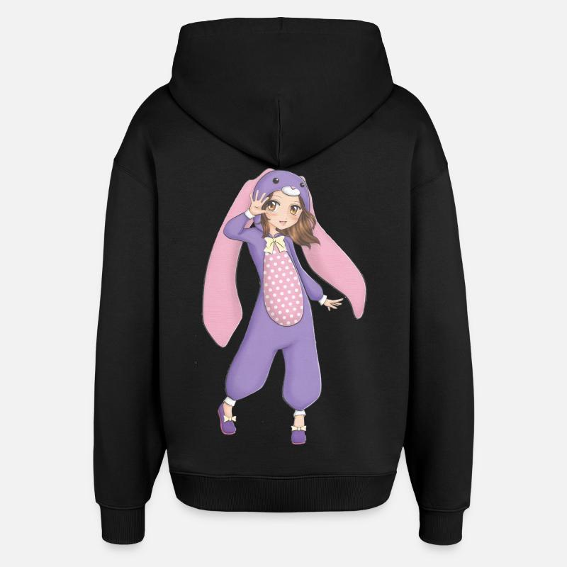 Mangas - Sweat à capuche unisexe Stanley/Stella Oversized - noir