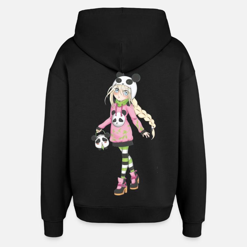 Mangas - Sweat à capuche unisexe Stanley/Stella Oversized - noir