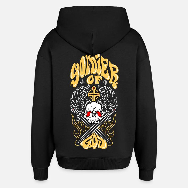 SOG 2 - Sweat à capuche unisexe Stanley/Stella Oversized - noir