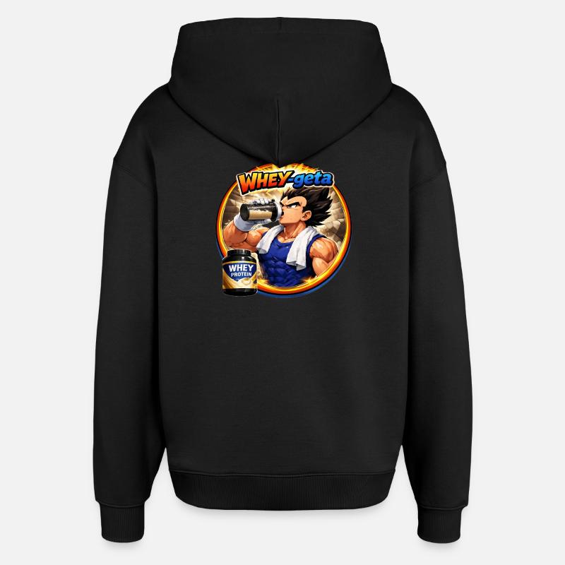 WHEYgeta - Sweat à capuche unisexe Stanley/Stella Oversized - noir