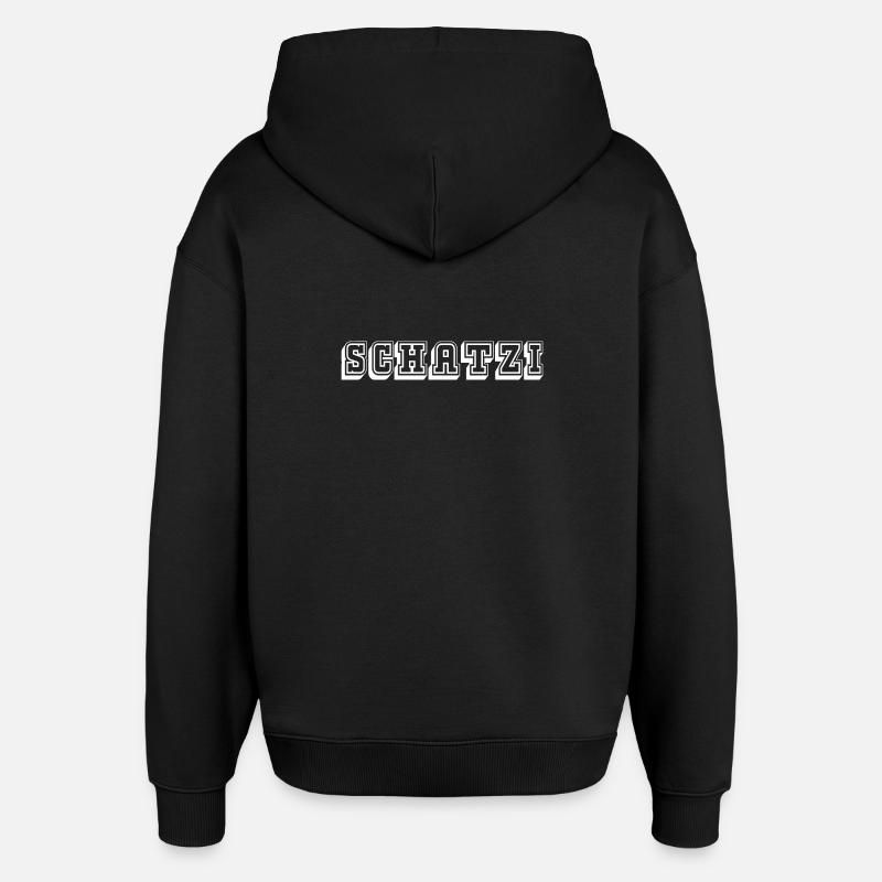 Schatzi Tshirt white - Oversized Unisex Hoodie von Stanley/Stella - Schwarz