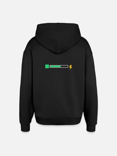 energy - Oversized Unisex Hoodie by Stanley/Stella - black