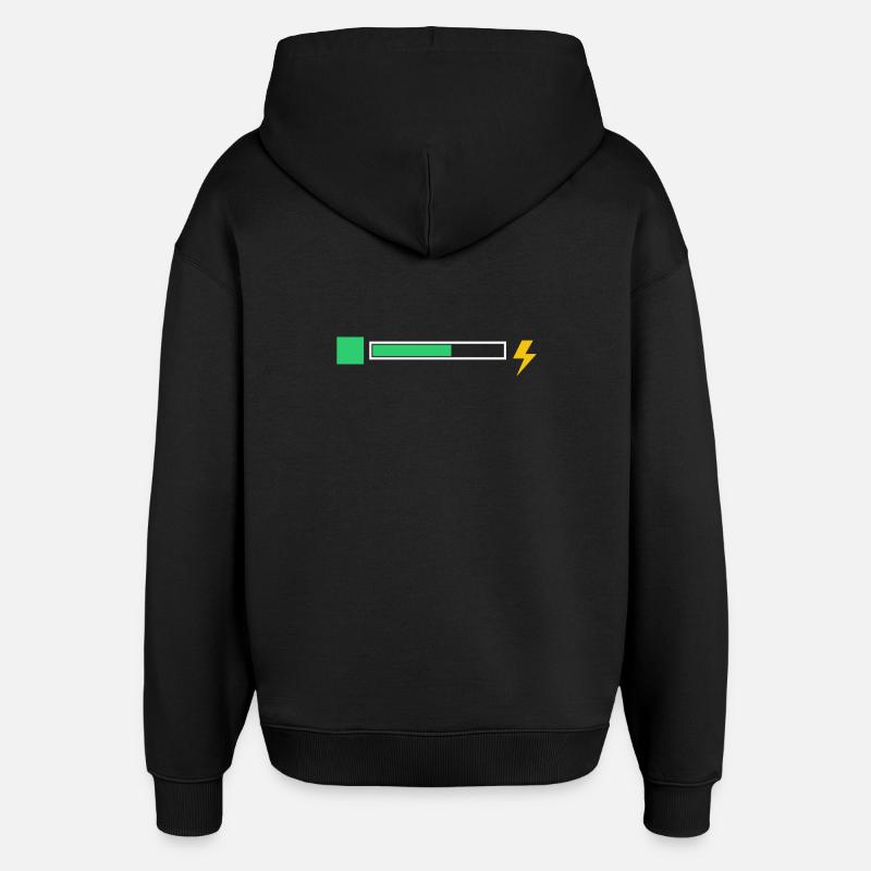 énergie - Sweat à capuche unisexe Stanley/Stella Oversized - noir