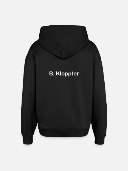B. Kloppter - Oversized Unisex Hoodie von Stanley/Stella - Schwarz