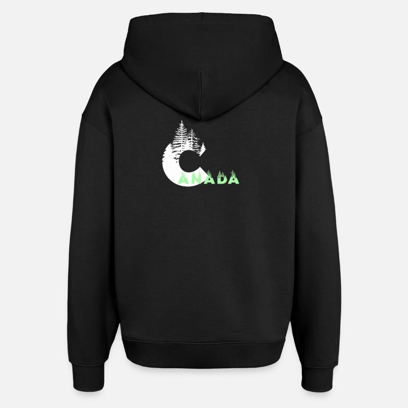 Kanada - Oversized Unisex Hoodie von Stanley/Stella - Schwarz