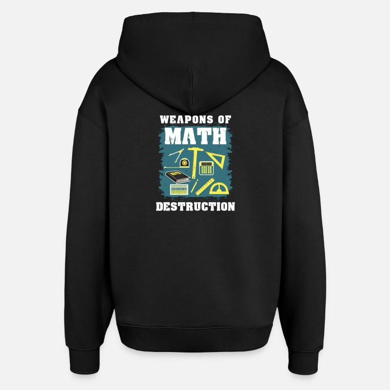 Mathematik Mathe Geschenk - Oversized Unisex Hoodie von Stanley/Stella - Schwarz