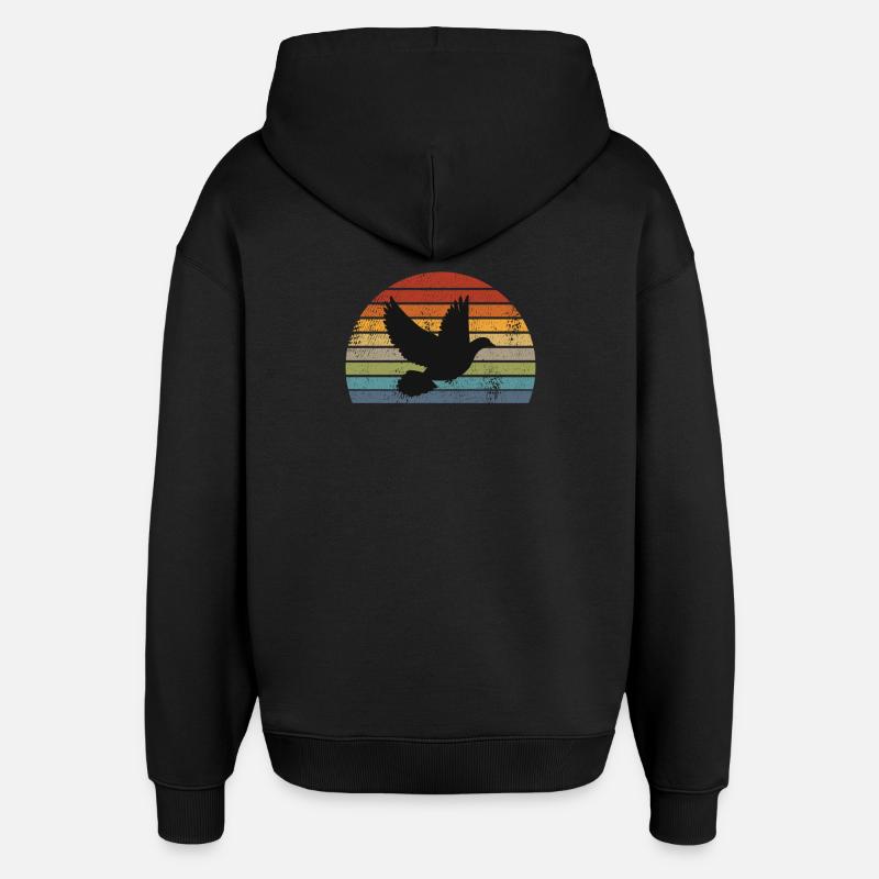 Rétro sourd - Sweat à capuche unisexe Stanley/Stella Oversized - noir