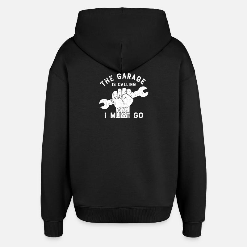 mécanicien - Sweat à capuche unisexe Stanley/Stella Oversized - noir