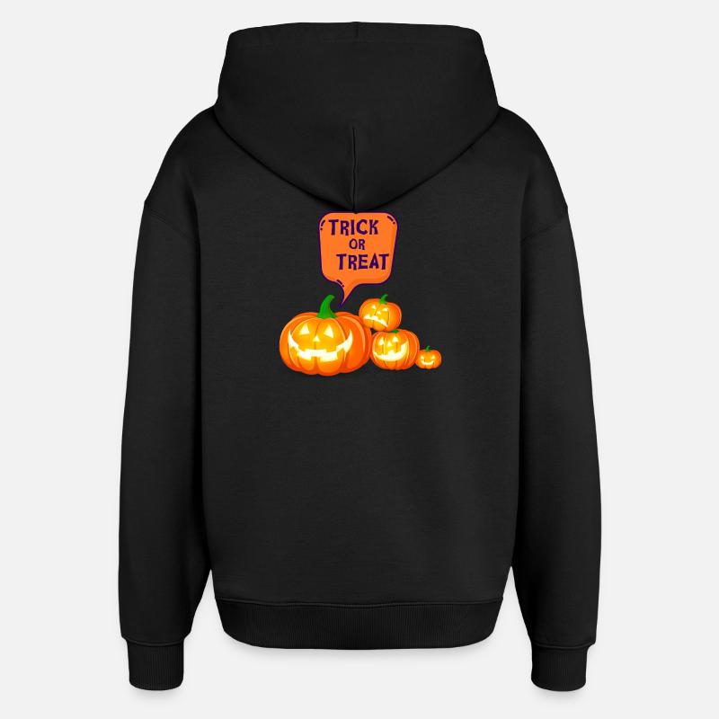halloween, citrouille, sorcière - Sweat à capuche unisexe Stanley/Stella Oversized - noir