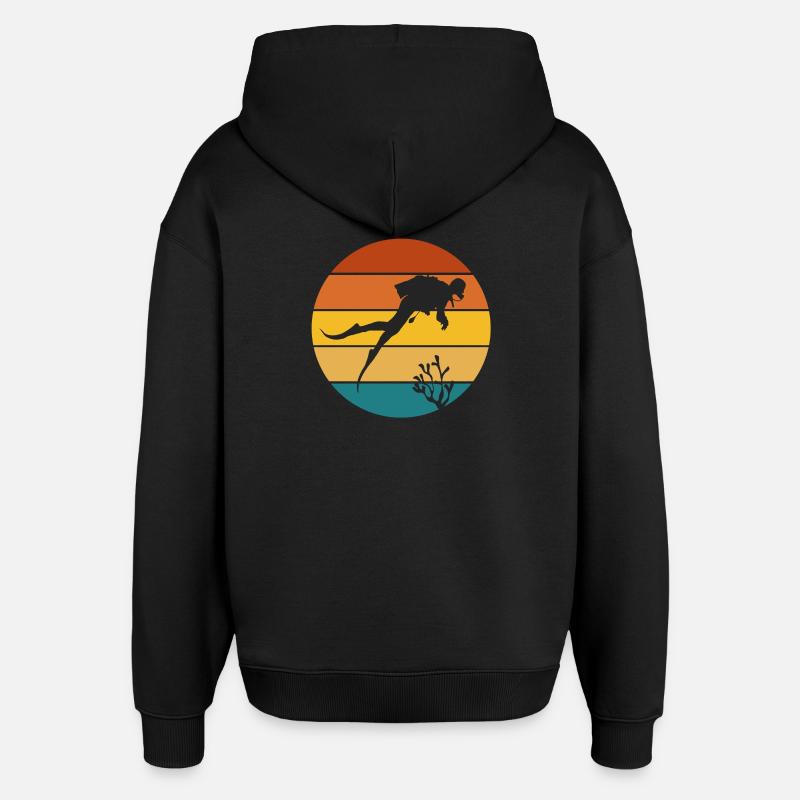 Tauchen, Tauchen - Oversized Unisex Hoodie von Stanley/Stella - Schwarz