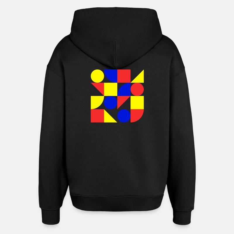 Form, Geometrie, Kunst, Bauhaus - Oversized Unisex Hoodie von Stanley/Stella - Schwarz