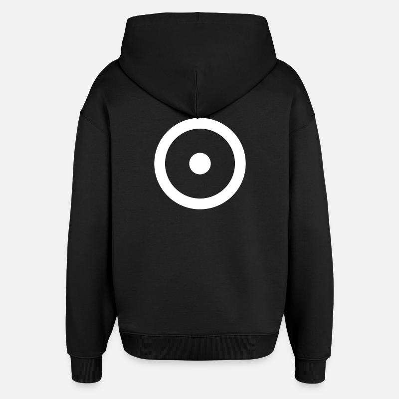 Joystick Minimal Blanc - Sweat à capuche unisexe Stanley/Stella Oversized - noir