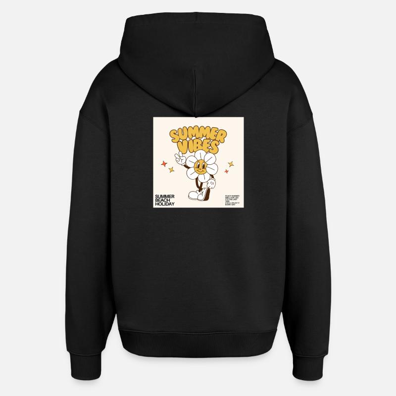 Summer Vibes Design - Sweat à capuche unisexe Stanley/Stella Oversized - noir