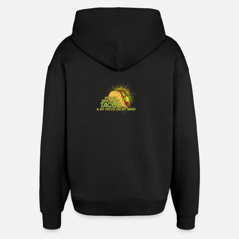 Tacos Tacos Tacos - Sweat à capuche unisexe Stanley/Stella Oversized - noir