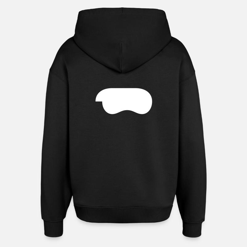 Controller-White - Oversized Unisex Hoodie by Stanley/Stella - black