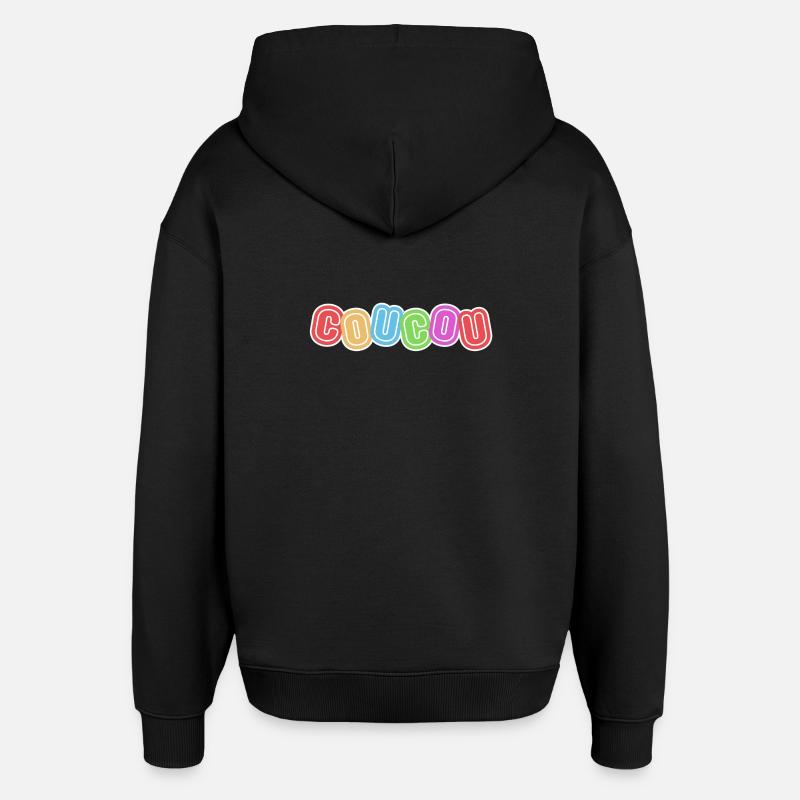 Hallo, hallo, Höflichkeit - Oversized Unisex Hoodie von Stanley/Stella - Schwarz