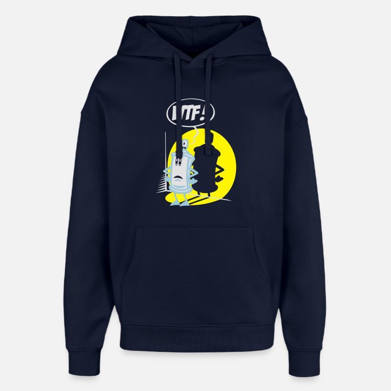 WTF paint spray flex - Sweat à capuche unisexe Stanley/Stella Oversized - marine