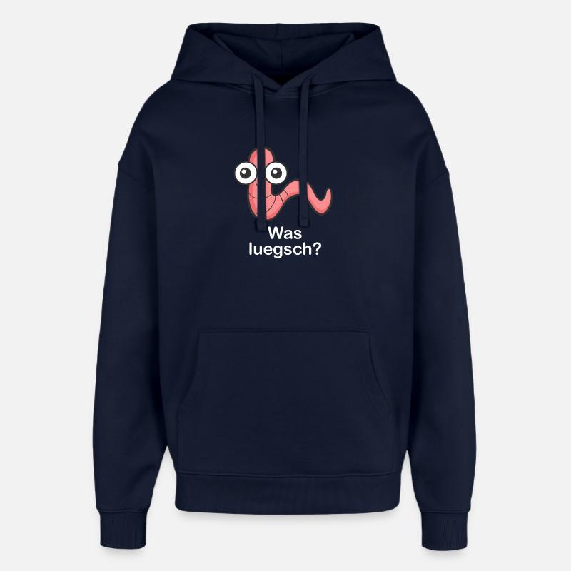 Qu’est-ce que Luegsch ? - Sweat à capuche unisexe Stanley/Stella Oversized - marine